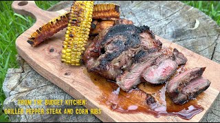 From The Budget Kitchen: Grilled Pepper Steak And Corn Ribs by The Budget Adventure Show 138 views 6 months ago 19 minutes