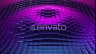 Abstract Ultraviolet Cubic Surface in Motion | Motion Graphics - Envato elements
