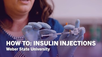 How To Give Injections: Insulin (Subcutaneous) Injections - Weber State University