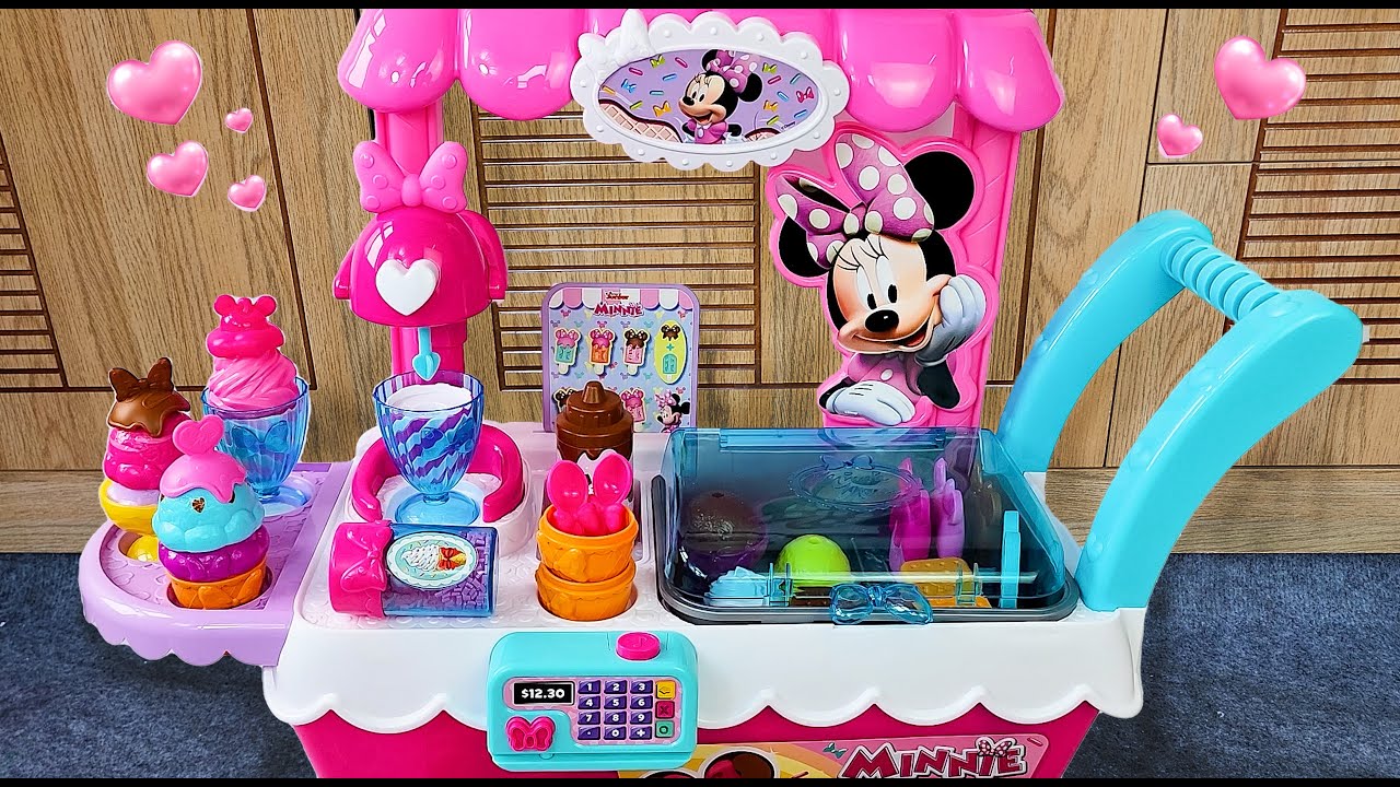 55 Minutes Satisfying with Unboxing Disney Minnie Mouse Kitchen Play  Cooking Set