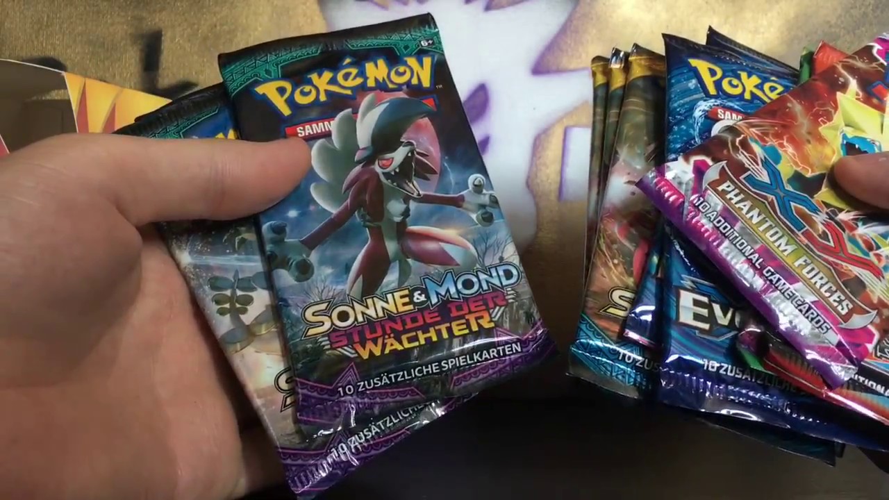 Megapulls Opening 12 Random Pokemon Booster Packs MEGA PULLS XY und Sonne Mond ...