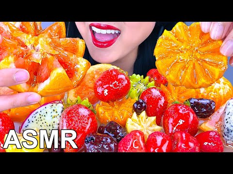 ASMR ASSORTED CANDIED FRUITS *EXTREME CRUNCHY EATING SOUNDS* (ASMR Phan)