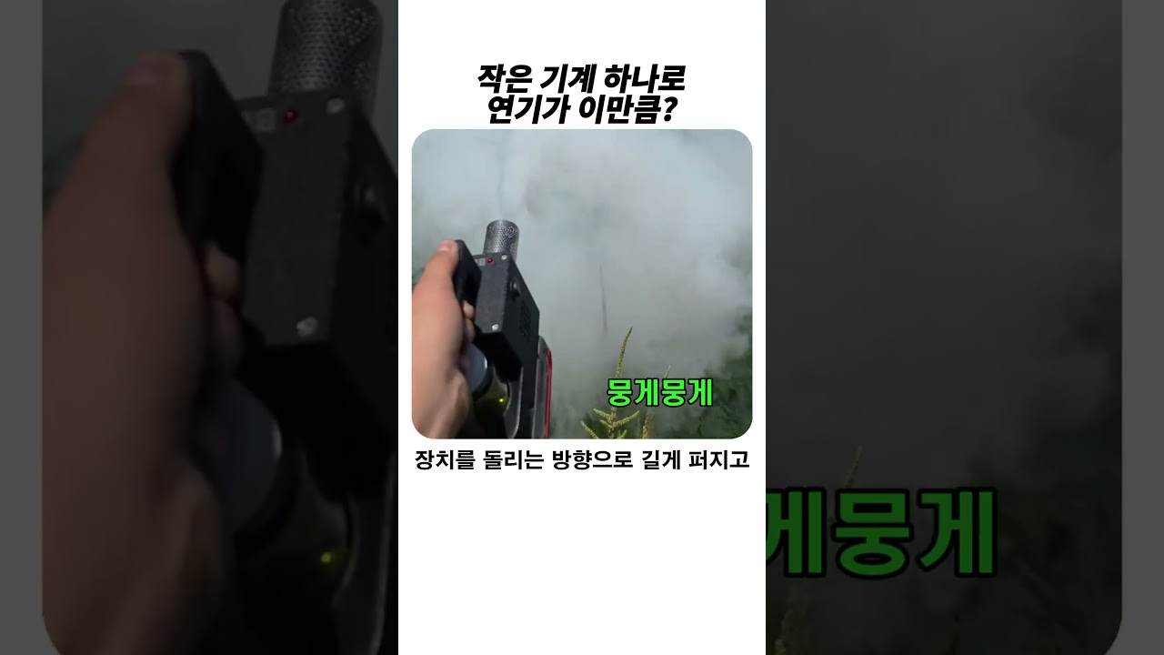 작은 기계 하나로 연기가 이만큼? #연무기 #방역