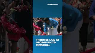 Tributes Laid at George Floyd Memorial