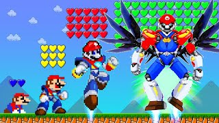 Mario Collect 999 HEARTS but Every Hearts Makes Mario Becomes Robot | ADN MARIO GAME
