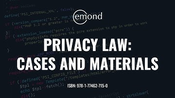 Canadian Privacy Law: Cases and Materials - Book Trailer