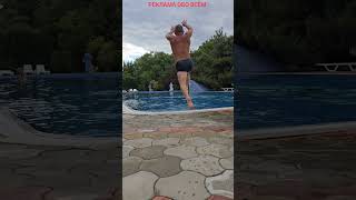 Кайфую как маленькая дитя Бассейн Ток Евпатория  #Крым #море #отдых #плавание #фитнес