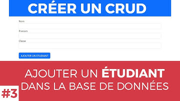 #3 - Créer un CRUD en Laravel 10 - Ajouter un étudiant dans la base de données