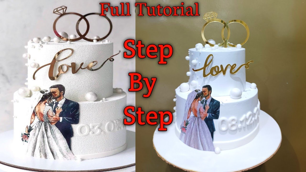 Engagement Ring Ceremony Cake With 3D Finishing Without Velvet Spray