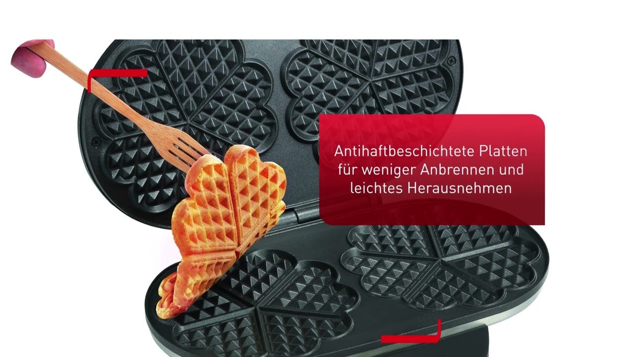 Doppel-Herzwaffeleisen WM311D | | Tefal