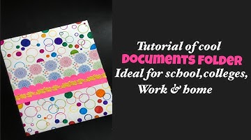 How to make documents folder | diy file folder | handmade paper folder | salmarts