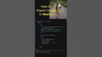 How to import image in Next.js | Importing an Image in Next.js || 🖥️💡 #shorts #coding