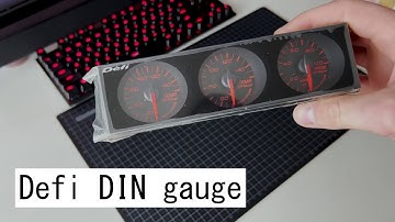 Defi DIN-Gauge unboxing and modification