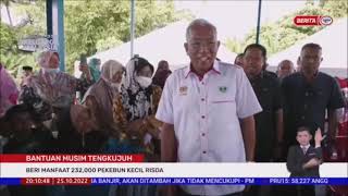25 OKT 2022-BERITA PERDANA-BANTUAN MUSIM TENGKUJUH-BERI MANFAAT 232,000 PEKEBUN KECIL RISDA