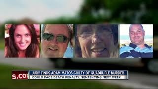Adam Matos found guilty of murdering his ex-girlfriend, her parents \& her new boyfriend