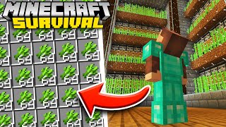 Zbudowałem Ogromną FARMĘ TRZCINY w Minecraft Survival! (#03)