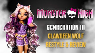 Yikes! How to Tame Polypropylene Hair | Monster High G3 | Clawdeen Wolf Restyle & Review [RE-UPLOAD]