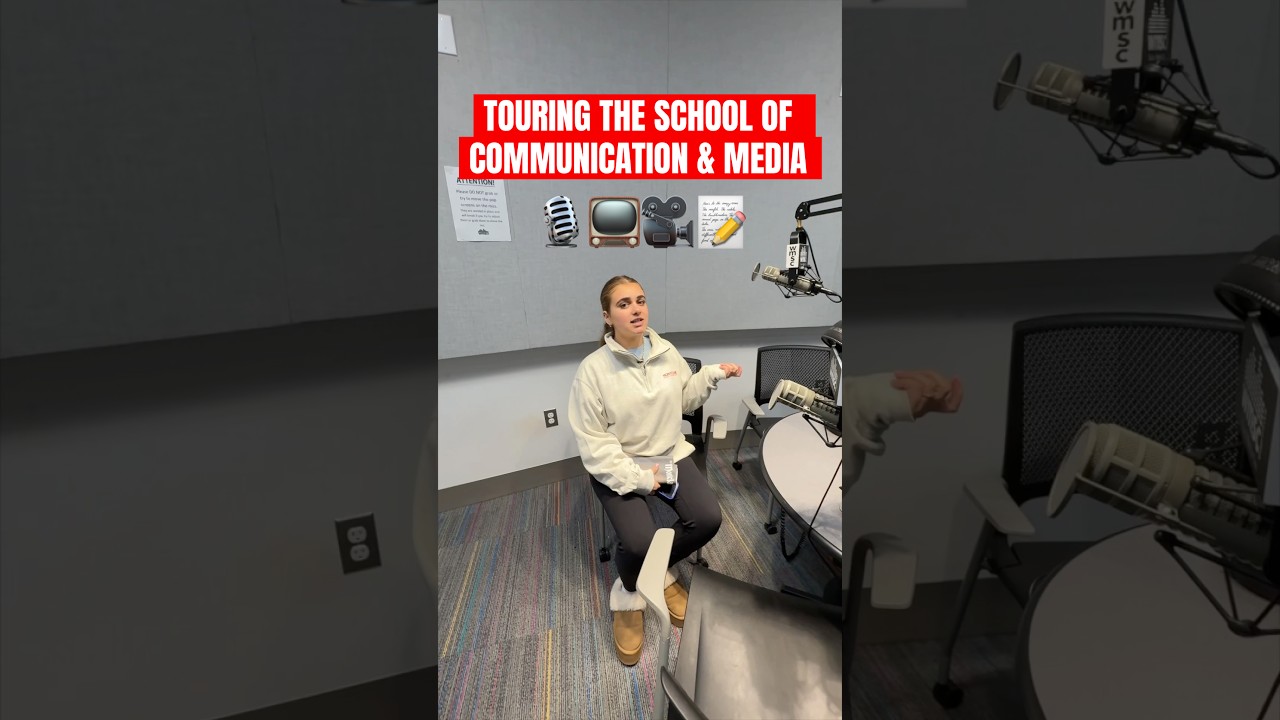 Exploring the School of Comm & Radio Station 🎙️