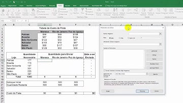 Utilizar Atingir Meta e Solver para simular dados