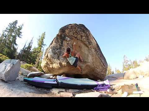Beta Video for climb Blurred Lines v9, Lake Tahoe