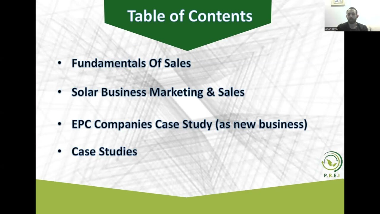 Professional Course in Solar PV Sales and Marketing