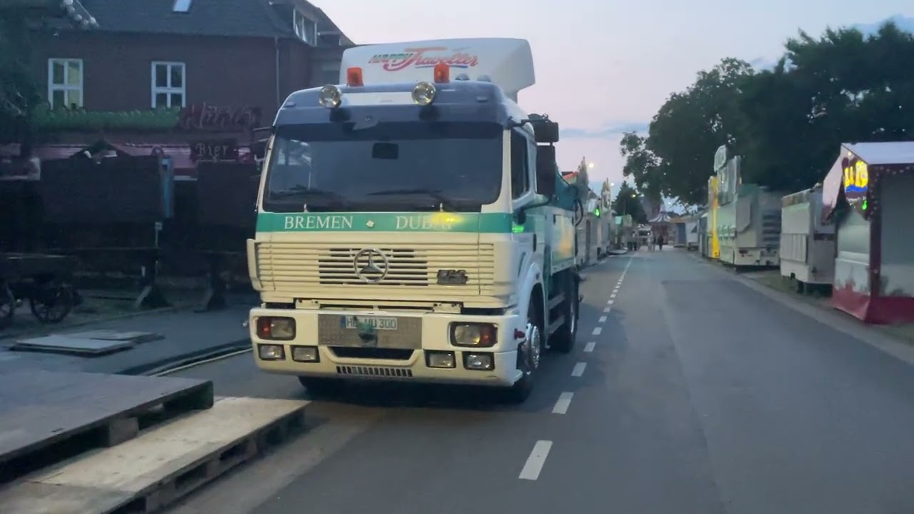 Aufbau/Rundgang Pfingstkirmes Geldern 07.06.2025 - 10.06.2025 Video vom 04.06.2025