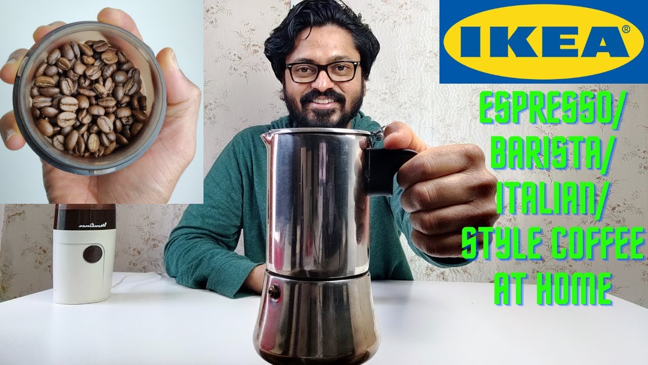 Barista style coffee recipe at home | Ikea METALLISK / RÅDIG Espresso maker  | London Ranga - YouTube