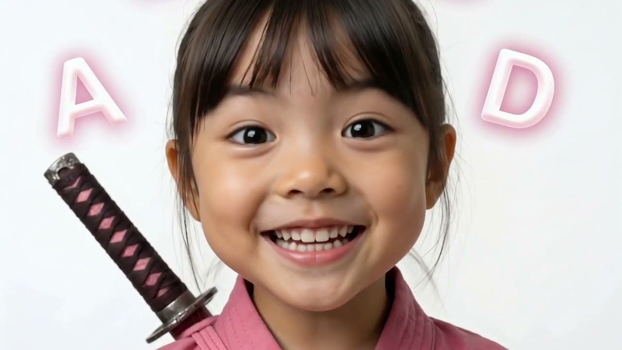 ABC Simple SLOW to LIGHTNING FAST with Pink NinJa