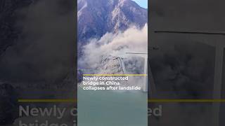 Newly opened bridge collapses in China | AJ #shorts