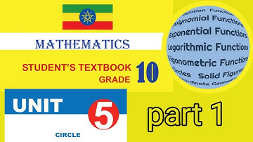 Grade  10 mathematics unit 5 part 1 circle new curriculum ENTRANCE TRICKS