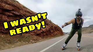 Hillbombing Highway U.S. 50 in Cañon City, CO. #rollerblading #fast #bliss