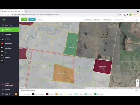 آکادمی  بینش نقشه مزرعه در برنامه وب