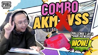 COMBO AKM VSS !! DI CHALLENGE 1 JUTA DARI VIEWERS !! #pubgmobile #pubgmobilec6s16