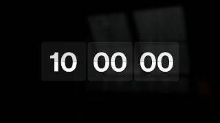 10 Hour Sleep Timer with Rain Sound 🌧️ | Dark Screen | Flip Clock | No Music
