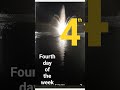 Not Wednesday it's the Fourth day for me