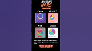 AI coding Wars: Vote Below!  #chatgpt #claude #grokai #gemini #coding