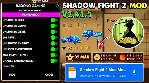⚔️ Shadow Fight 2 Mod Menu v2.41.7 💥 Unlimited Money & Max Level ✅