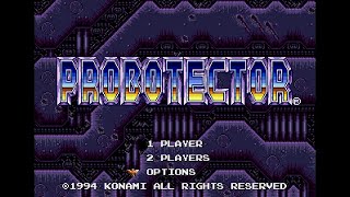 Probotector (魂斗羅 ザ・ハードコア). [Mega Drive - Konami].(1994). GERMAN. CX-3. Quick Play.