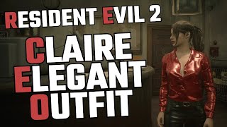 Claire Elegant Outfit Mod Showcase - Resident Evil 2 Remake Pc Gameplay