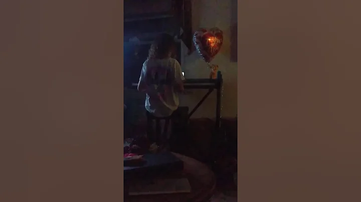 my baby girl first try at a piano