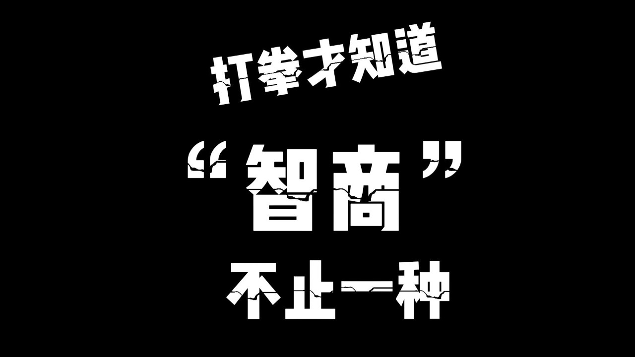 打了拳才意识到,智商不止一种。 - YouTube