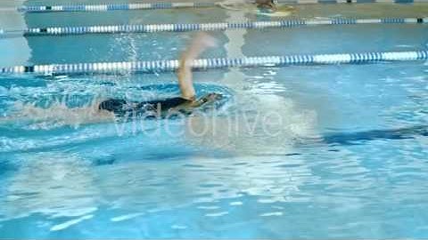Professional Swimmer Jumping Off the Starting Block - Stock Footage | VideoHive 14292983