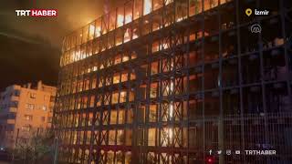 İzmirde Bir Sitede Yangın