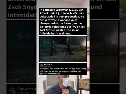 In Batman V Superman 2016 Ben Affleck Didn T Just Have His Batman Voice Added In Post Production 