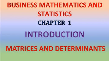 CLASS 11 BMS INTRO -2 CHAPTER 1 MATRICES AND DETERMINANTS - Suresh Maths