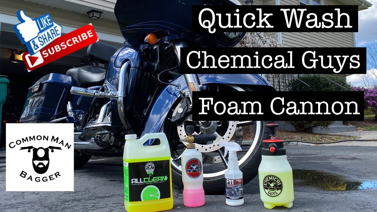 Harley Quick Wash with Chemical Guys Foam Cannon YouTube