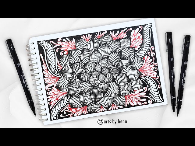 Zentangle ゼンタングル本セット zen doodle Zentangle art || Doodle Patterns || Zendoodle - YouTube