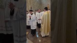 Happening now: newly ordained, Fr Icaro’s first mass in the seminary Profile
