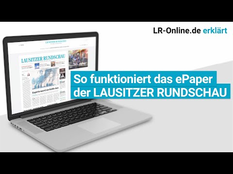 So funktioniert das ePaper der Lausitzer Rundschau