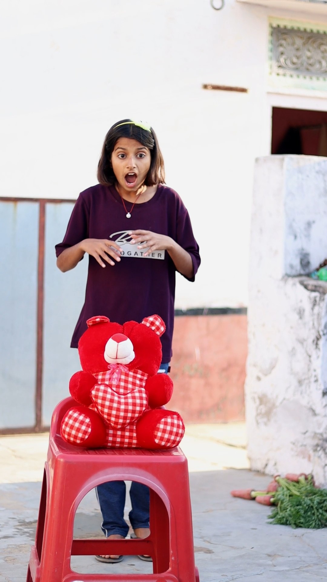 Teddy bear ko Giraya ? #shorts #funnyvideo #teddy #viralvideo